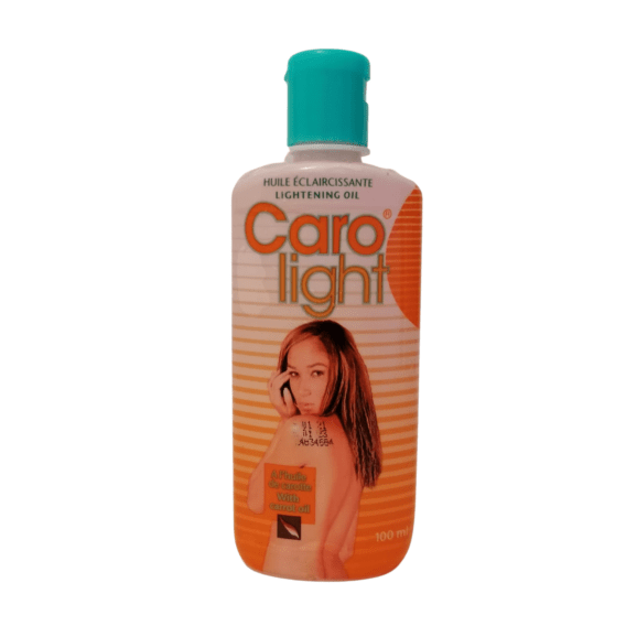 Huile éclaircissante de la marque Caro Light, permettant d'effacer les impuretés de la peau et l'hydrater